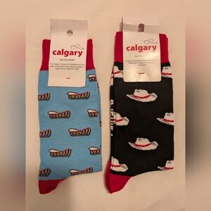 Men's Blue and Black Socks